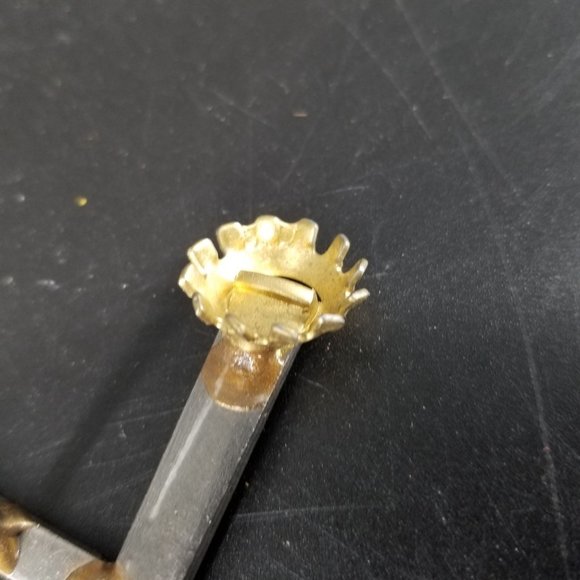 Handmade Metal Cross Gun Grave 2nd Amend Welded Decor Silver Gold Small 4.5" - Picture 6 of 9